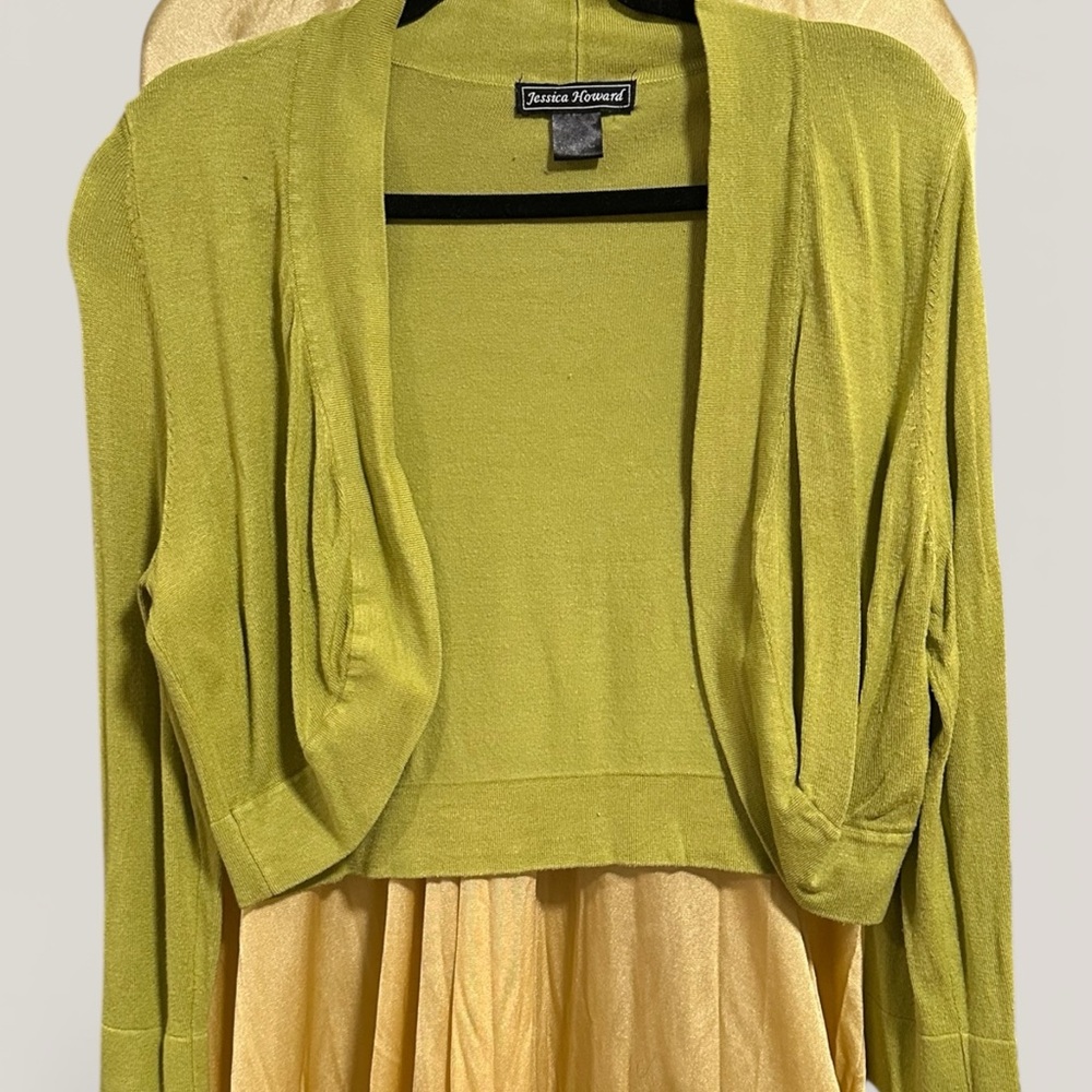 Jessica Howard Lime Green Shrug